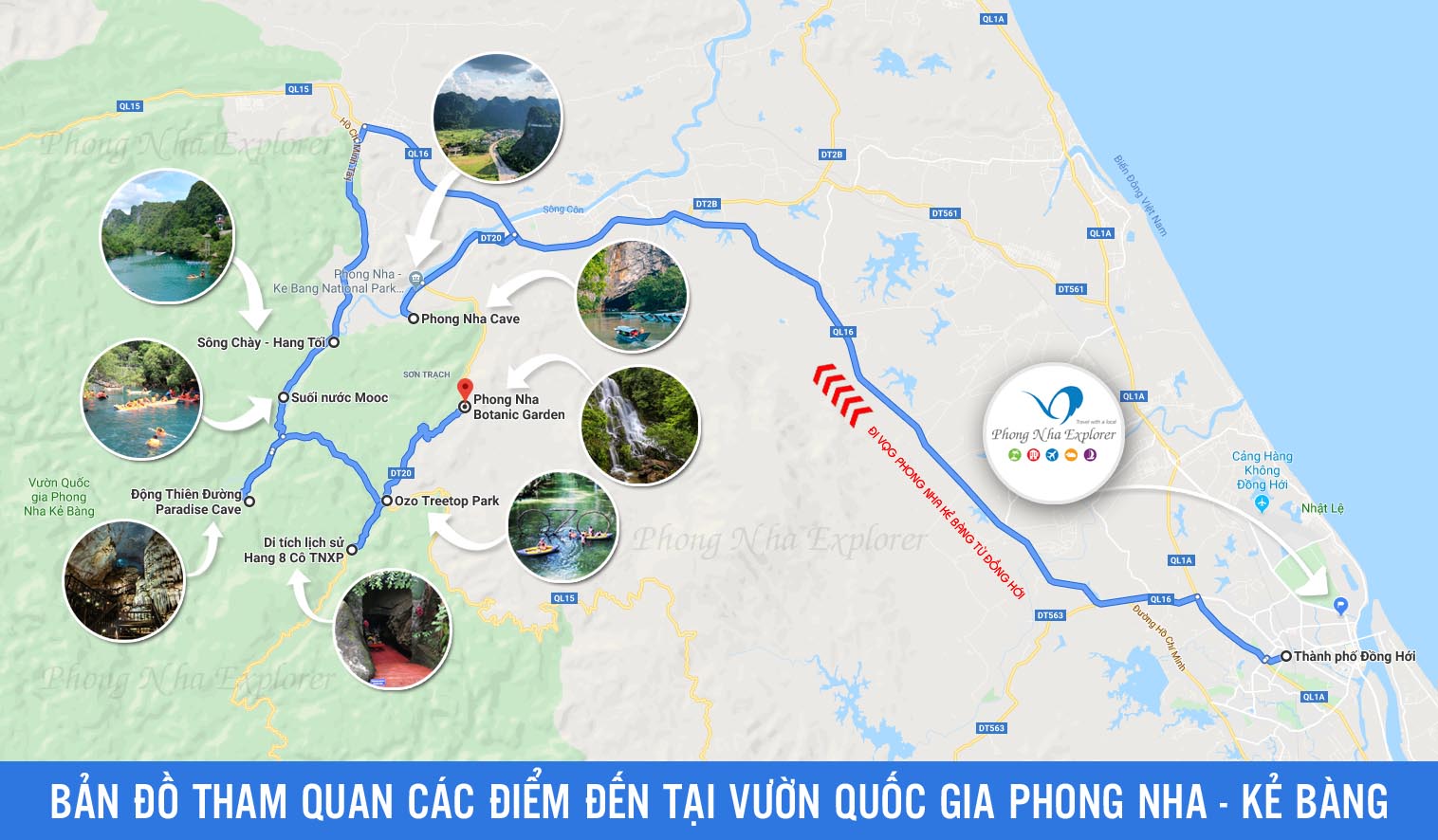 Bản đồ Quảng Bình - Bản đồ du lịch Quảng Bình (PhongNhaExplorer)