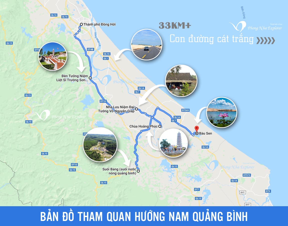 Bản đồ Quảng Bình - Bản đồ du lịch Quảng Bình (PhongNhaExplorer)