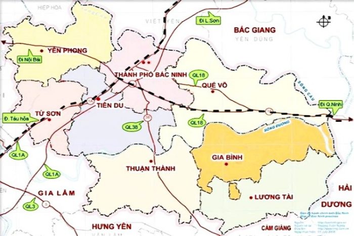Bản đồ du lịch Bắc Ninh