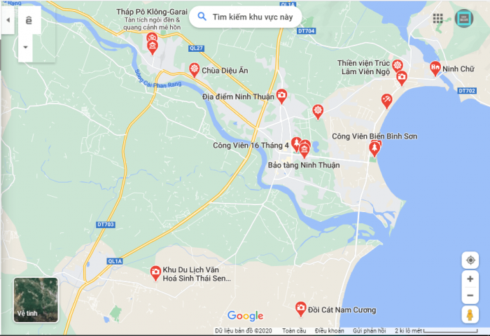 Bản đồ Ninh Thuận - Bản đồ du lịch Ninh Thuận