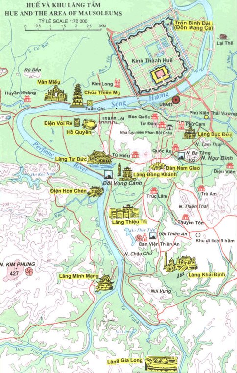 bản đồ du lịch Huế