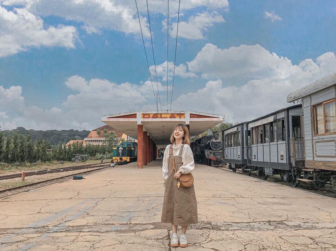 ga Đà Lạt được coi là nhà ga xe lửa cổ đẹp nhất Việt Nam và Đông Dương. Hình ảnh nhà ga Đà Lạt