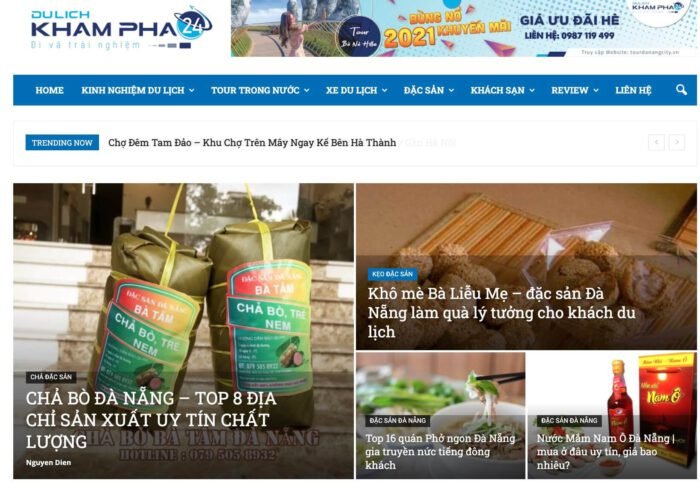 Những món ăn đặc sản Đà Nẵng luôn được review trên Dulichkhampha24.com