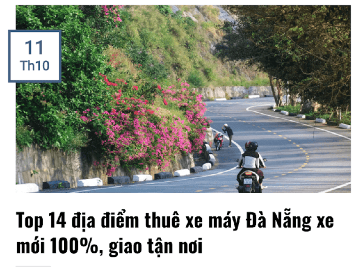 Rất đơn giản để tìm kiếm thông tin thuê xe máy Đà Nẵng trên Motorbike.