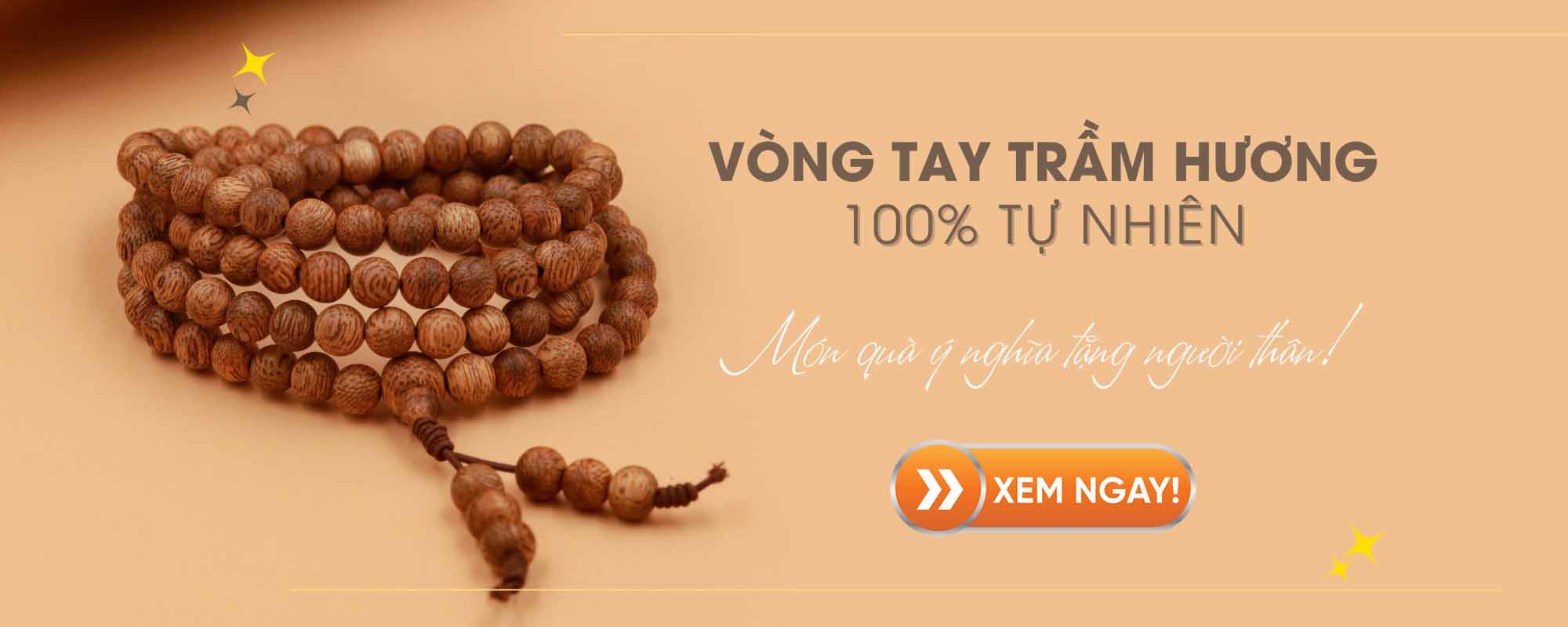 Vòng trầm mùi hương đích thị 108 hạt